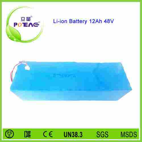 Rechargeable 48V Battery Lithium 12Ah 18650