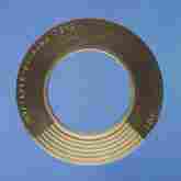 Corrugated Metallic Gasket with Partial Graphite Layer and Inner Eyelet
