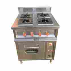 Four Burner Cooking Range with Oven