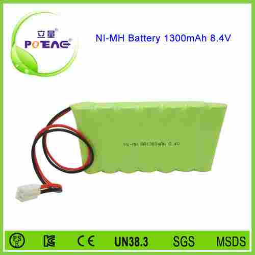 AA Rechargeable 8.4V Battery Pack Ni Mh 1300mAh