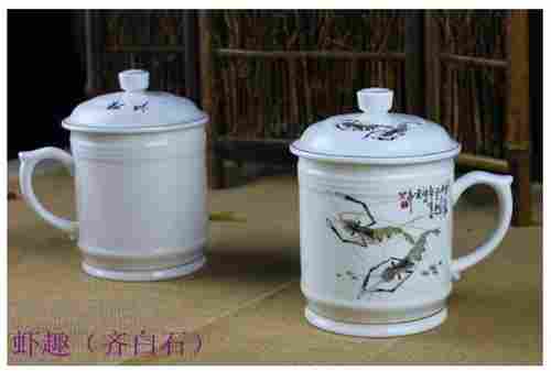 Chinese Bird-And-Flower Painting Tea Cup