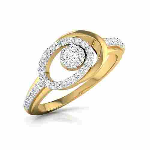 Gold And Diamond Ring 18 Cts
