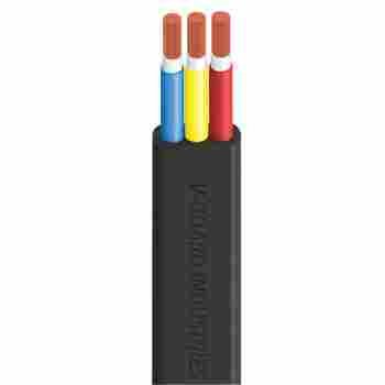 Flat submersible cables multicore