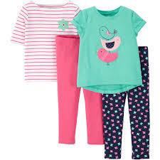 Baby Girl T-Shirts And Leggings