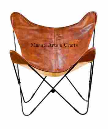 Vintage Leather Butterfly Chair