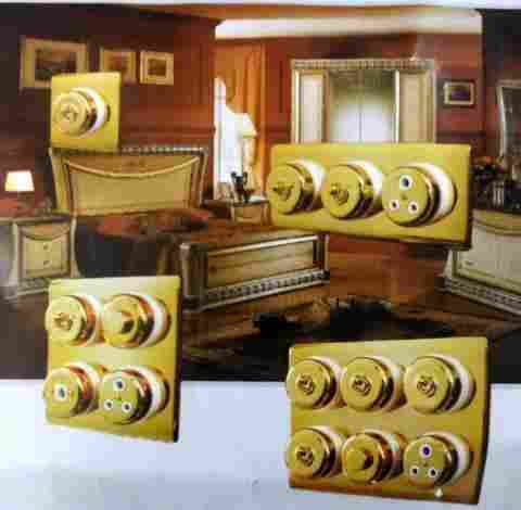 Heritage Antique Gold Plated Switches