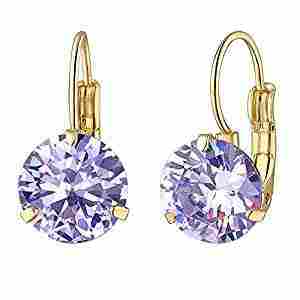 Gold Plated Crystal Stone Earrings
