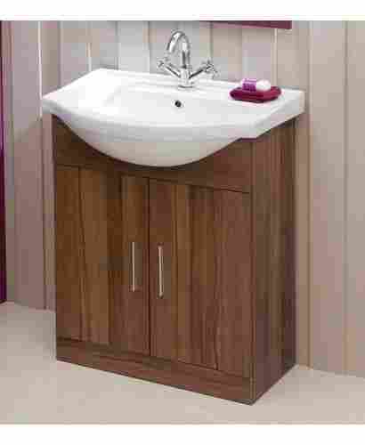 Wooden Cabinet Plus Wash Basins Combo