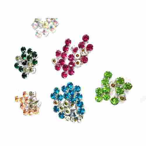 Glass Fitting Chatons Beads