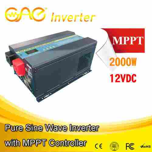 12V 2000W Low Frequency Pure Sine Wave Inverter with MPPT Solar Controller and AC Charger