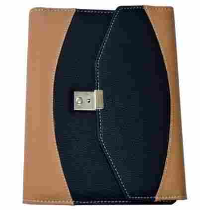 Folder Type Black And Brown Foam Executive Diary Having Buckle