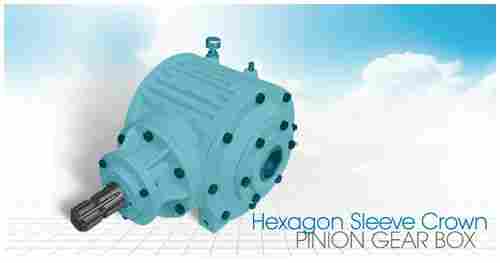 Hexagon Sleeve Crown Pinion Gearbox 