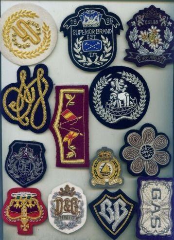 Emblems made with Silken Threads