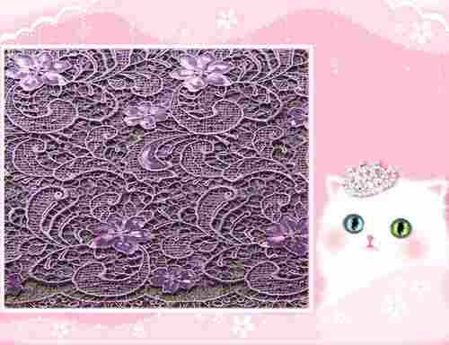 Water Soluble Sequin Embroidery Fabric