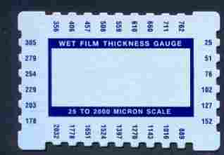 Wet film thickness gauge