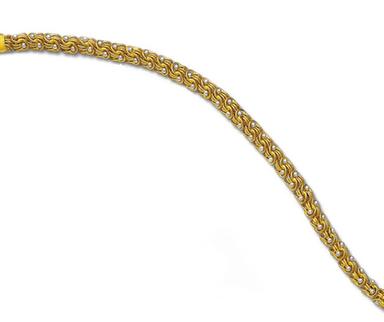 Ht Tape Yellow Gold Party Wear Ladies Chain
