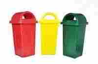 Plastic Waste and Dust Bins without Wheels