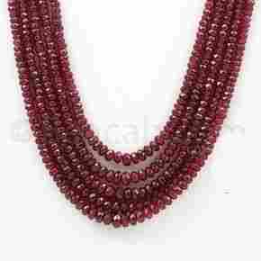 Garnet Faceted Beads 