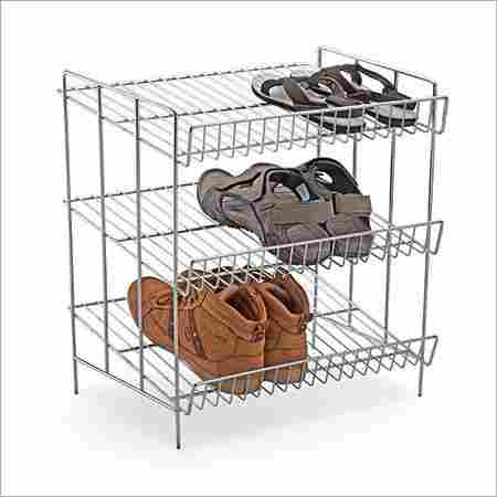 Stainless Steel Wire Shoe Rack Basket