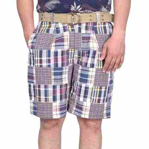 Men Checkered Shorts
