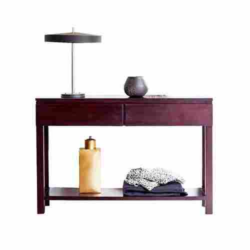 Console Table in Teakwood with Mahogany Finish & Two drawers