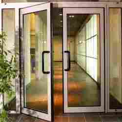 Aluminium Door Thick Glass Fabrication Services