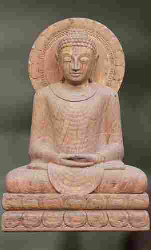 Sandstone Sculpture Buddha (Dhyani Mudra Statue)
