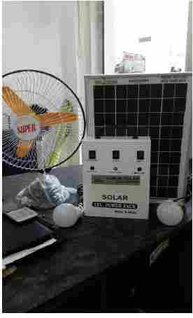 Solar Home Light With Fan System
