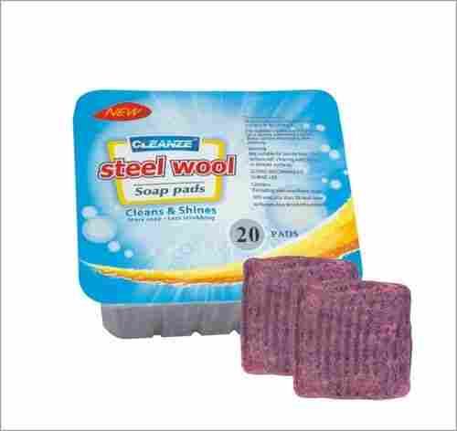 20pcs Pp Box Steel Wool Soap Filled Pads