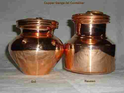 Copper Ganga Jal Container 