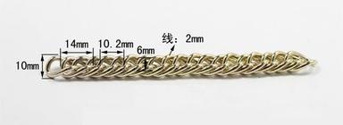Iron And Zinc Alloy Metal Chains For Handbags And Purses