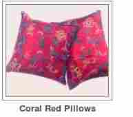 Coral Red Pillows