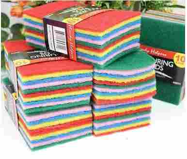 Colorful Scouring Pads For Kitchen And Bathroom Use
