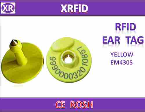ISO11784/11785 RFID Animal Ear Tag EM4305 Chip 134.2khz for Pig Animal Tracking