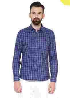 Blue Checkered Casual Shirt
