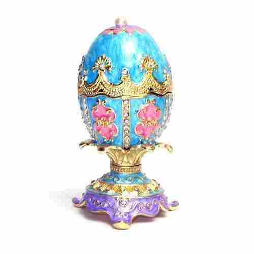 Valentine Enamel Metal Royal Egg Jewelry Box Gift