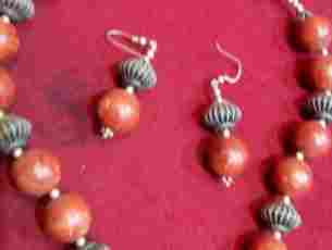 Coral Silver Necklace