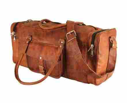 Large Duffle Leather Travel Bag