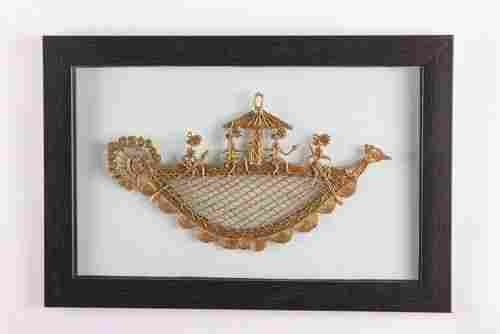 Wall Art With Dhokra Art Boat