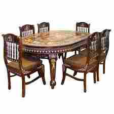 Round Wooden Dining Table Set