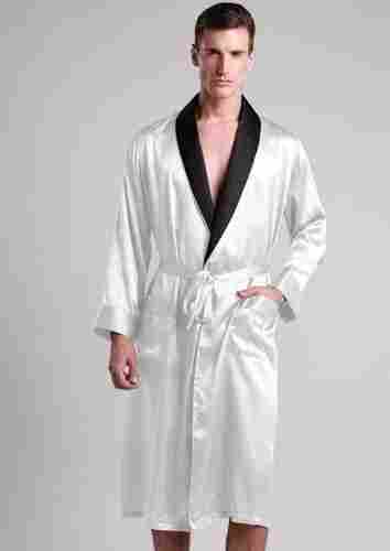 Silk Robes with Collar Banding For Men