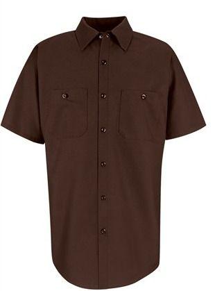 Red Kap Men'S Short Sleeve Industrial Work Shirt