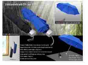 Tree Fold Umbrella With Zipper Eva Case