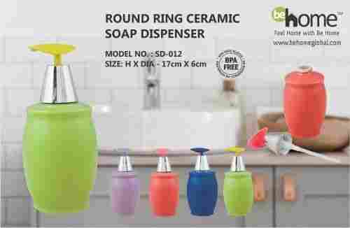 Round Ring Ceramic Soap Dispenser