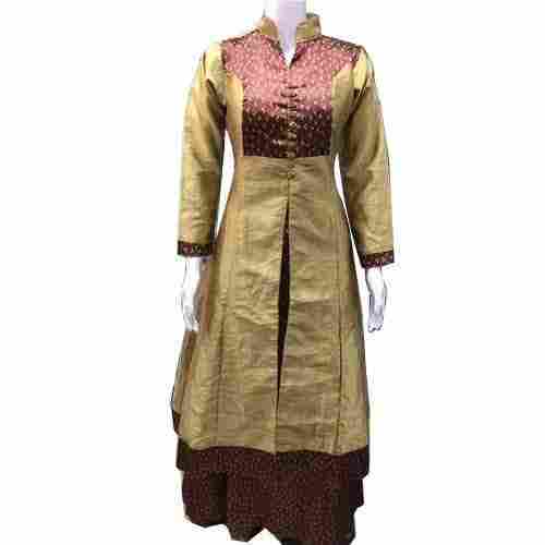 Ladies Silk Indo Western Dress