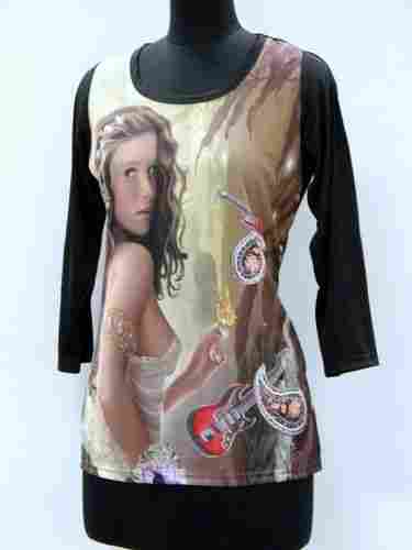 Ladies Designer Printed T-Shirt