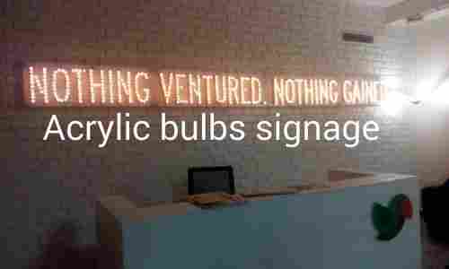 Acrylic Bulb Signage