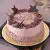 Round Chocolate Cake with Chocolate Stars Topping
