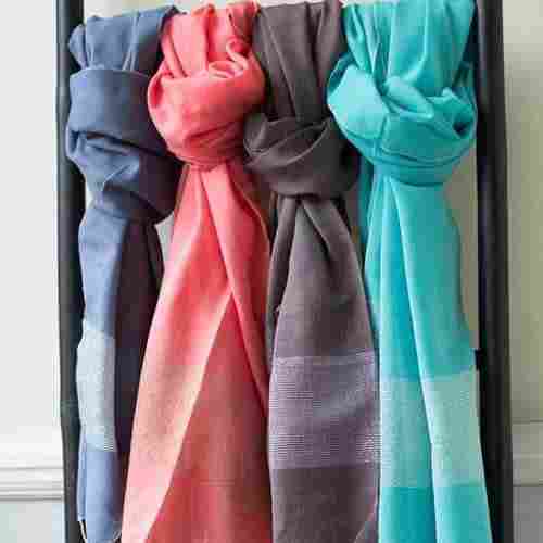 Colored Striped Ladies Scarves