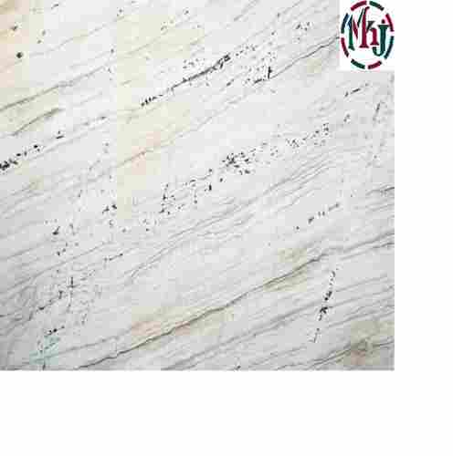 Doted River White Marble